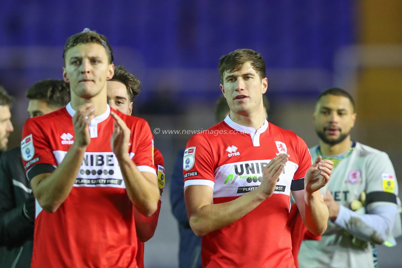 Paddy McNair #17 of Middlesbrough applauds the travelling fans after the Sky Bet Championship match Birmingham City vs Middlesbrough at St Andrews, Birmingham, United Kingdom, 2nd January 2023

(Photo by Gareth Evans/News Images)
