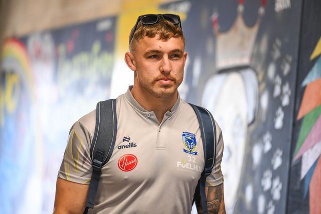 Sam Powell of Warrington Wolves arrives ahead of  the Betfred Super League Round 11 match Warrington Wolves vs Hull KR at Halliwell Jones Stadium, Warrington, United Kingdom, 9th May 2024

(Photo by Craig Thomas/News Images)