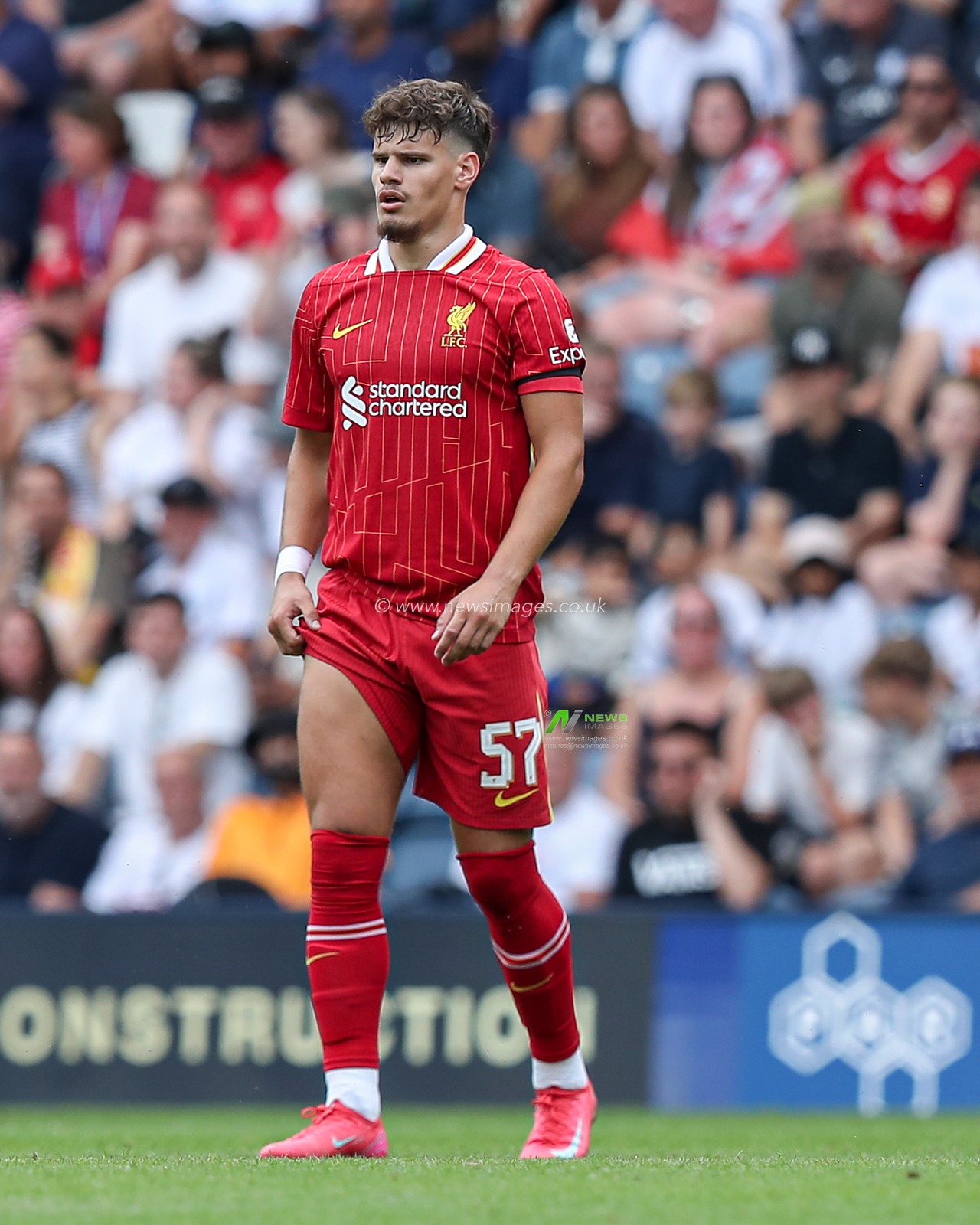 Milos Kerkez of Liverpool during the Pre-season friendly match Preston North End vs Liverpool at Deepdale, Preston, United Kingdom, 13th July 2025

(Photo by Jorge Horsted/News Images)