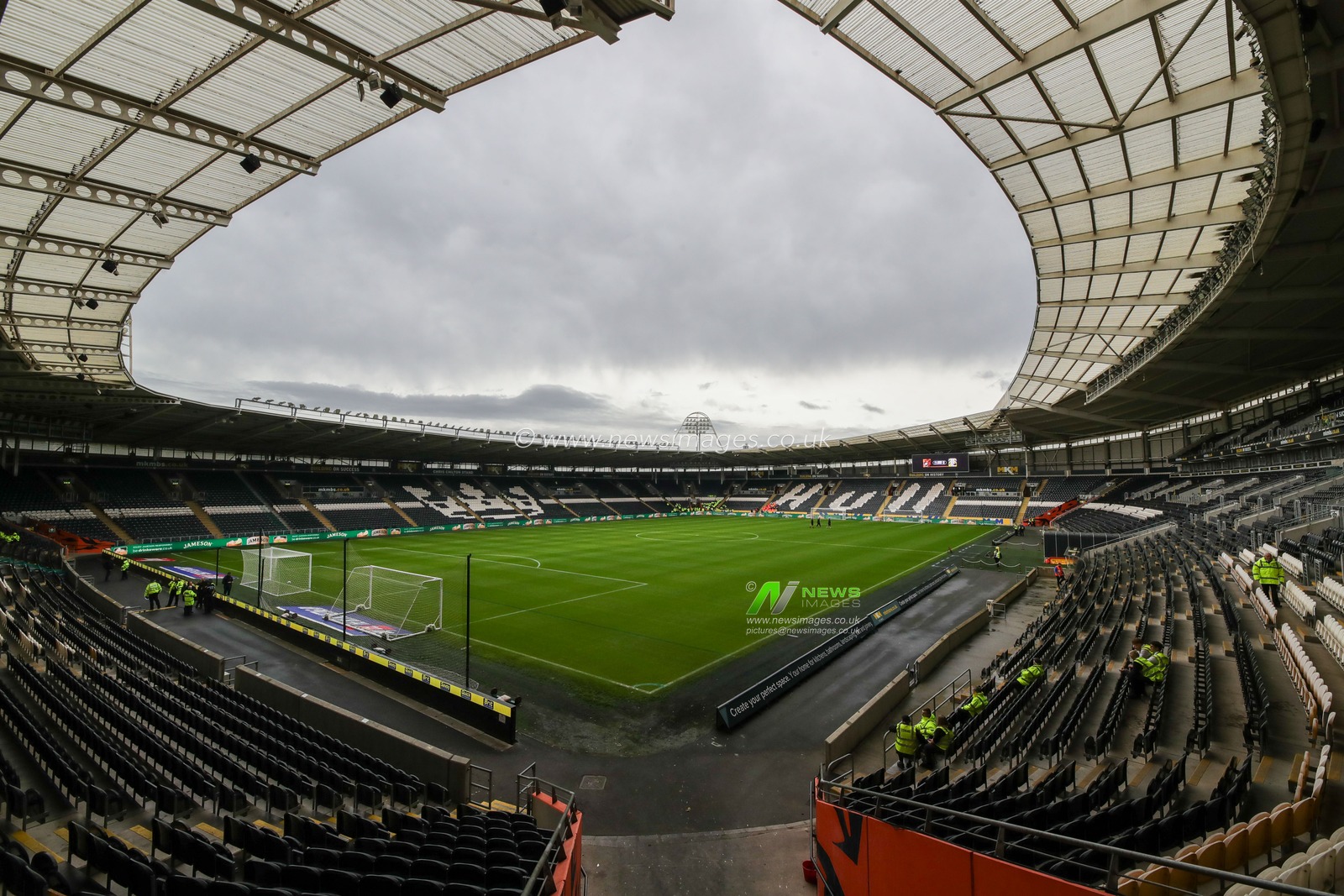 A general view inside The MKM Stadium ahead of the Sky Bet Championship match Hull City vs Leeds United at MKM Stadium, Hull, United Kingdom, 20th September 2023

(Photo by James Heaton/News Images)