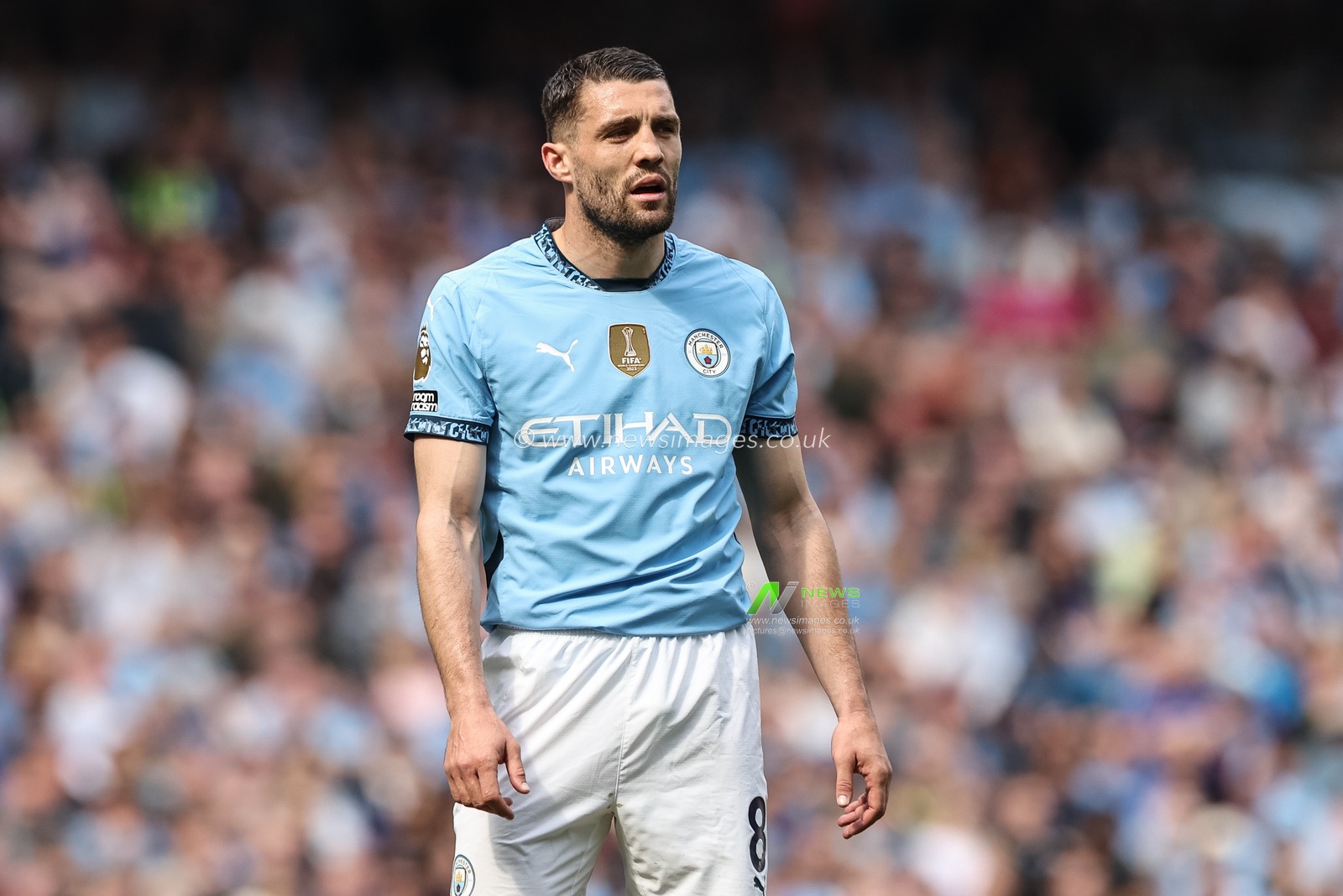 Mateo KovaÄiÄ‡ of Manchester City during the Premier League match Manchester City vs Crystal Palace at Etihad Stadium, Manchester, United Kingdom, 12th April 2025

(Photo by Mark Cosgrove/News Images)