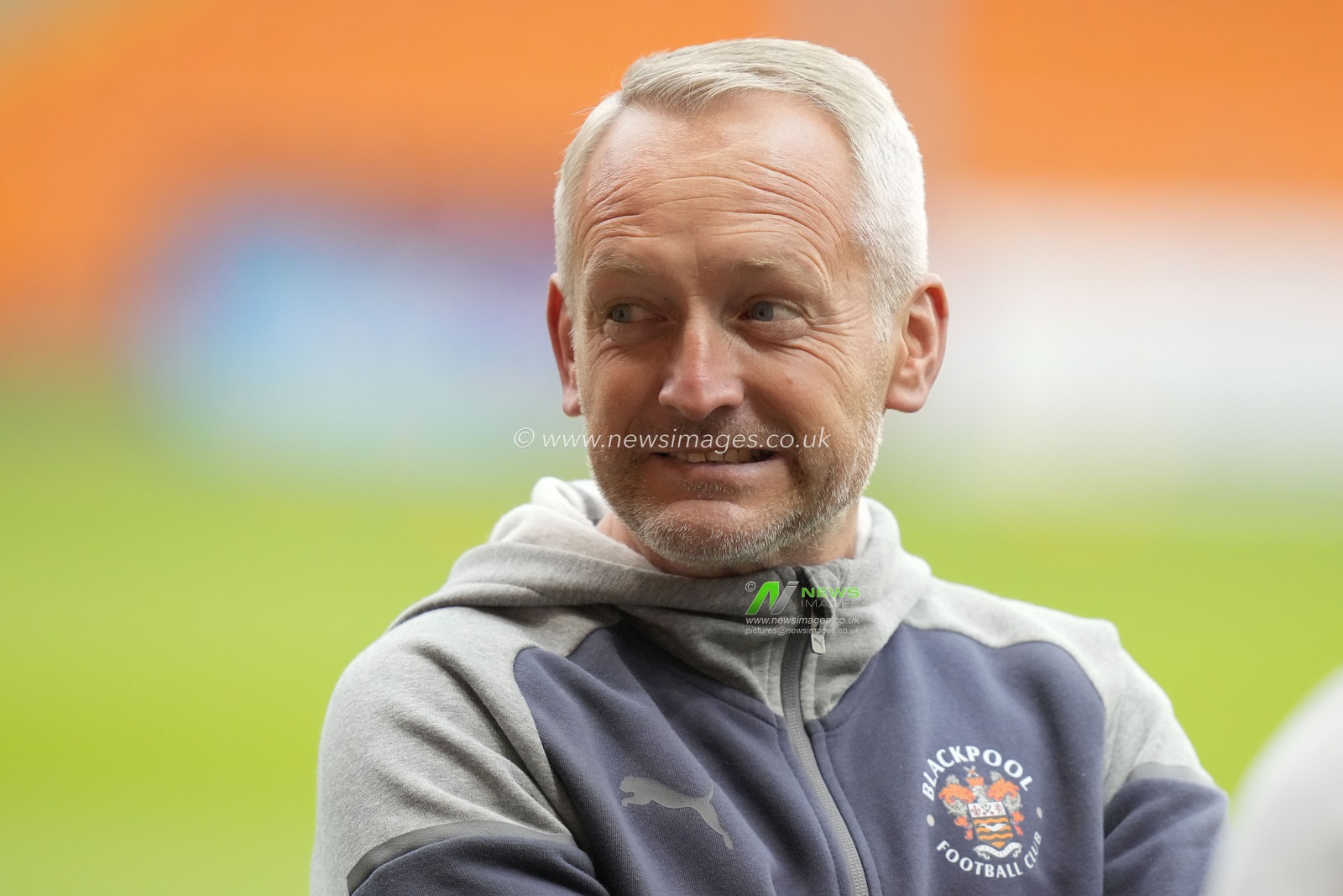 Neil Critchley, Manager of Blackpool before the EFL Trophy match Blackpool vs Liverpool U21 at Bloomfield Road, Blackpool, United Kingdom, 10th October 2023

(Photo by Steve Flynn/News Images)