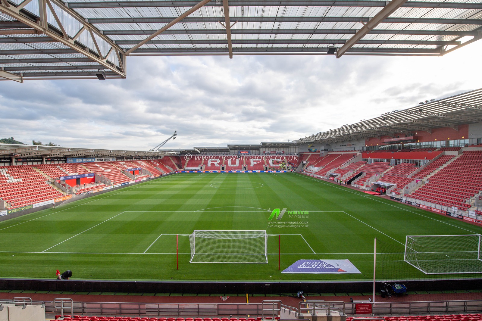 general view of AESSEAL New York Stadium, Home of Rotherham United before the Sky Bet Championship match Rotherham United vs Blackpool at New York Stadium, Rotherham, United Kingdom, 14th September 2022

(Photo by Craig Thomas/News Images)