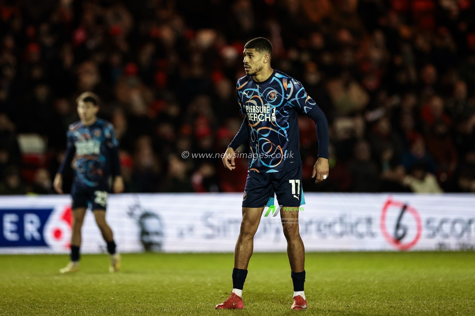 Ashley Fletcher of Blackpool during the Sky Bet League 1 match Lincoln City vs Blackpool at Gelder Group Sincil Bank Stadium, Lincoln, United Kingdom, 28th January 2025

(Photo by Mark Cosgrove/News Images)