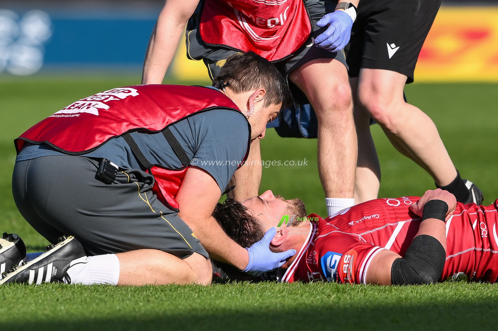 during the European Challenge Cup Semi-Final match Llanelli Scarlets vs Glasgow Warriors at Parc y Scarlets, Llanelli, United Kingdom, 29th April 2023

(Photo by Craig Thomas/News Images)