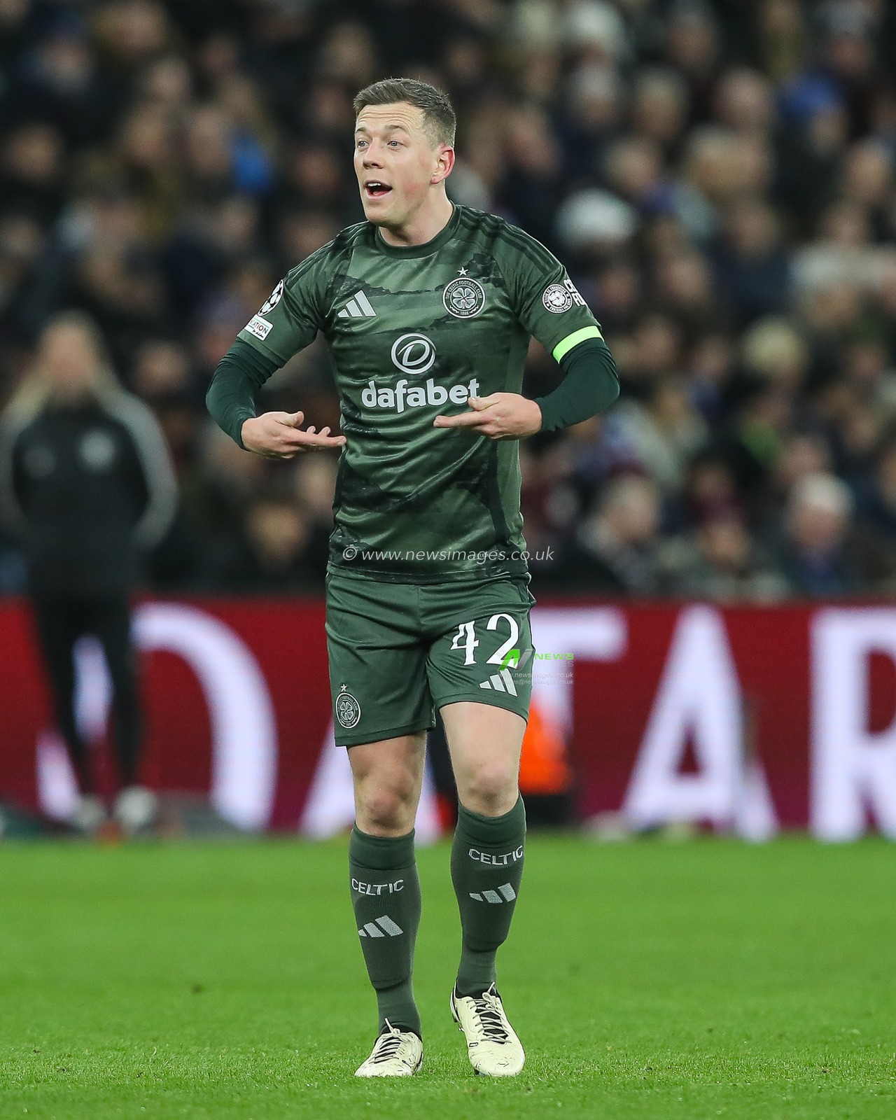 Viljami Sinisalo of Celtic gives his team instructions during the UEFA Champions League Matchday 8 of 8 Aston Villa vs Celtic at Villa Park, Birmingham, United Kingdom, 29th January 2025

(Photo by Gareth Evans/News Images)