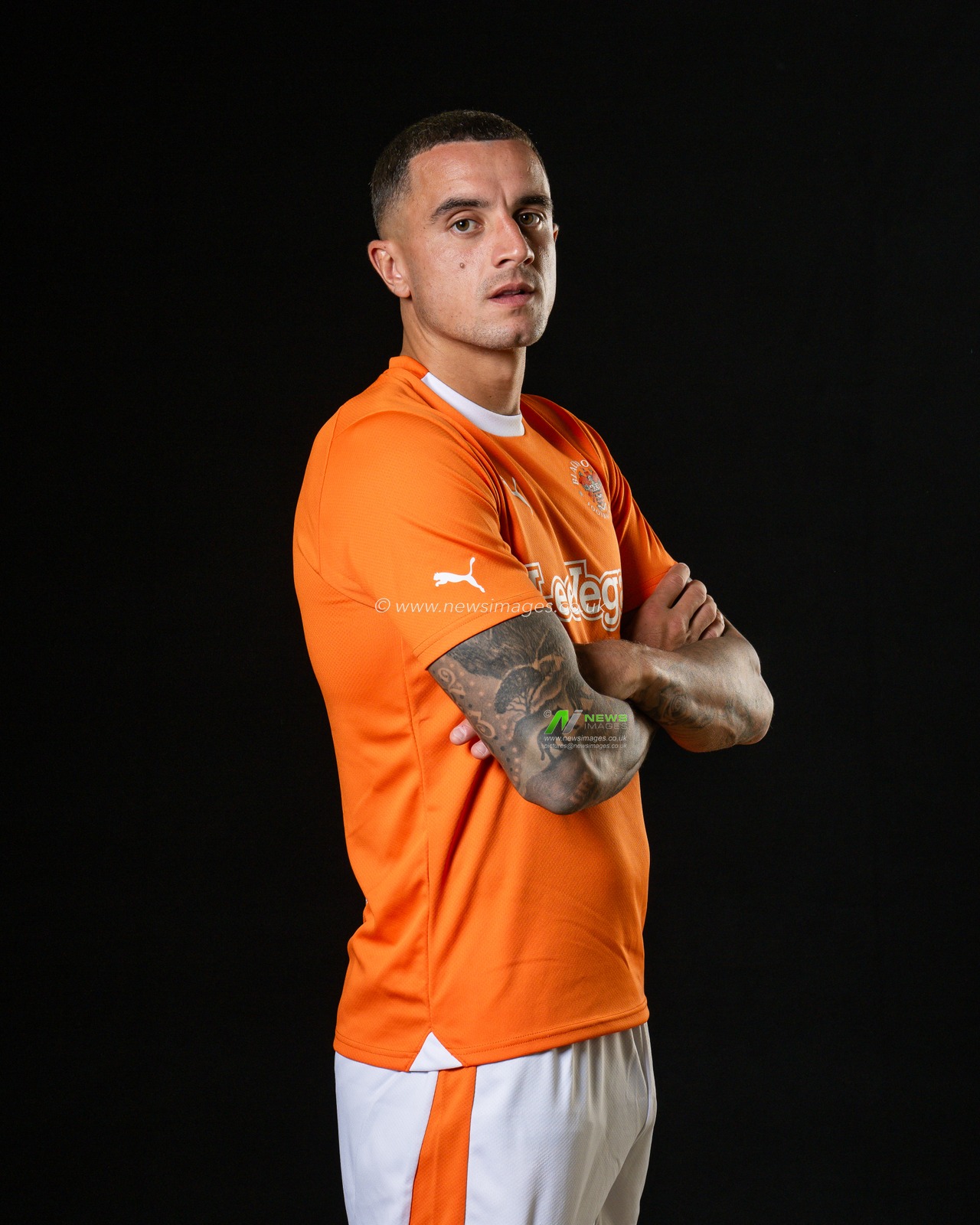 Blackpool Squad Headshots at Bloomfield Road, Blackpool, United Kingdom, 27th July 2023

(Photo by Craig Thomas/News Images)