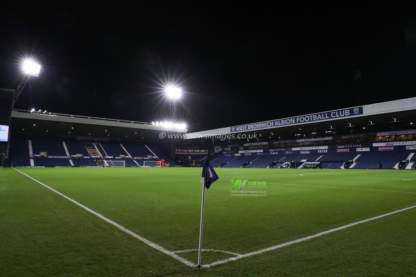 A general view inside of The Hawthorns, home of West Bromwich Albion ahead of the Sky Bet Championship match West Bromwich Albion vs Leeds United at The Hawthorns, West Bromwich, United Kingdom, 29th December 2023

(Photo by Gareth Evans/News Images)
