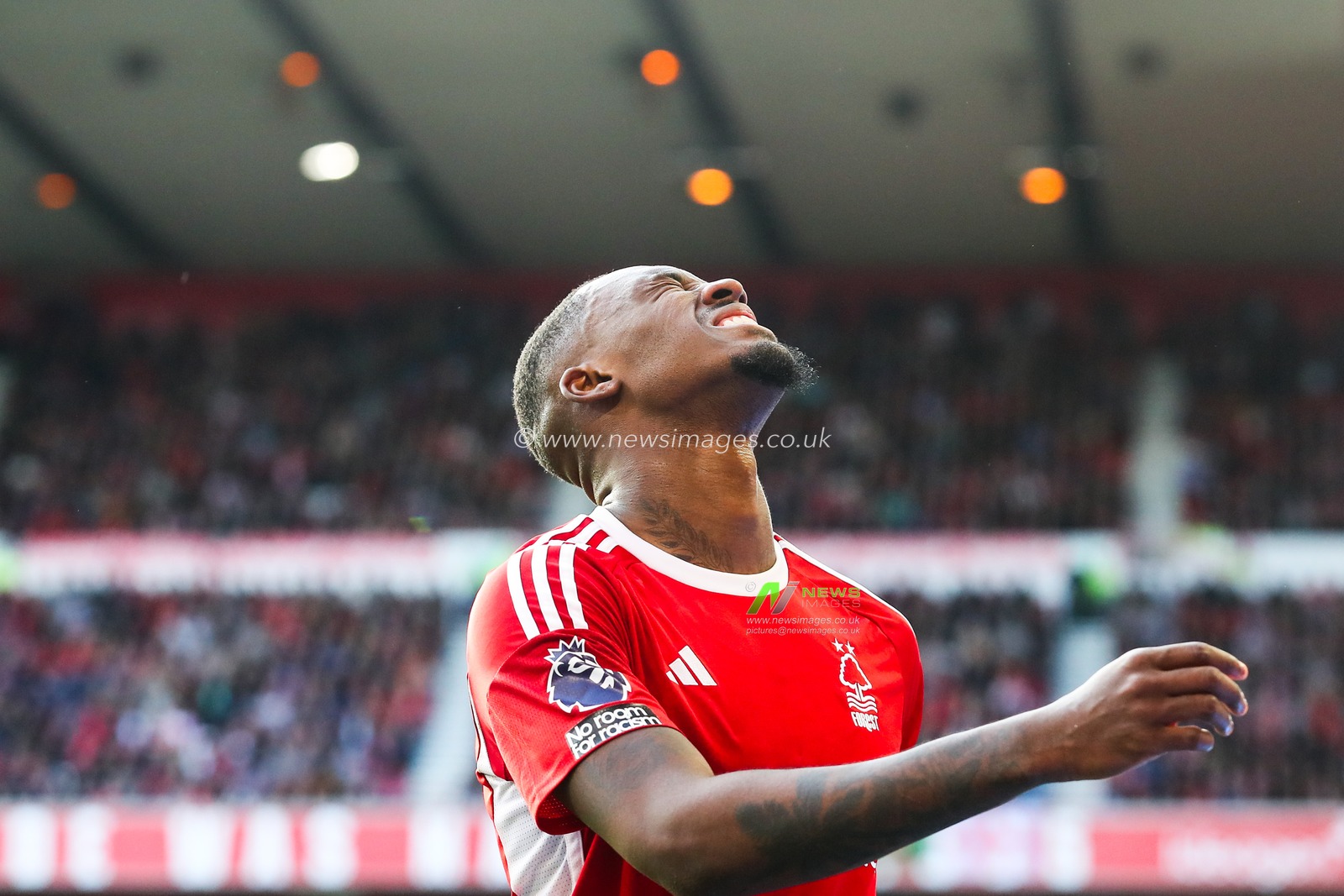 Callum Hudson-Odoi of Nottingham Forest reacts during the Premier League match Nottingham Forest vs Crystal Palace at City Ground, Nottingham, United Kingdom, 30th March 2024

(Photo by Gareth Evans/News Images)