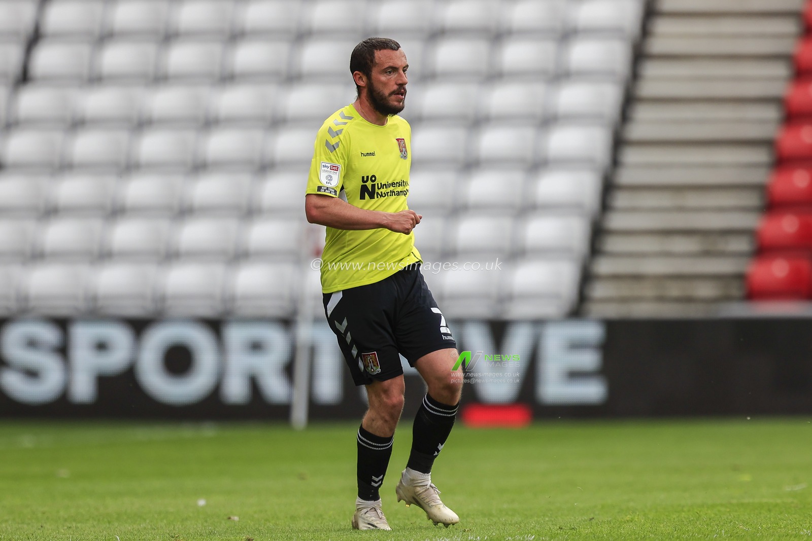 Michael Harriman #2 of Northampton Town during the game