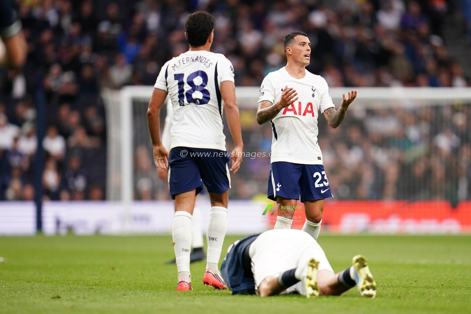 Pedro Porro of Tottenham Hotspur during the Premier League match Tottenham Hotspur vs Newcastle Untied at Tottenham Hotspur Stadium, London, United Kingdom on 29 August 2026

(Photo by Harvey Murphy/News Images)