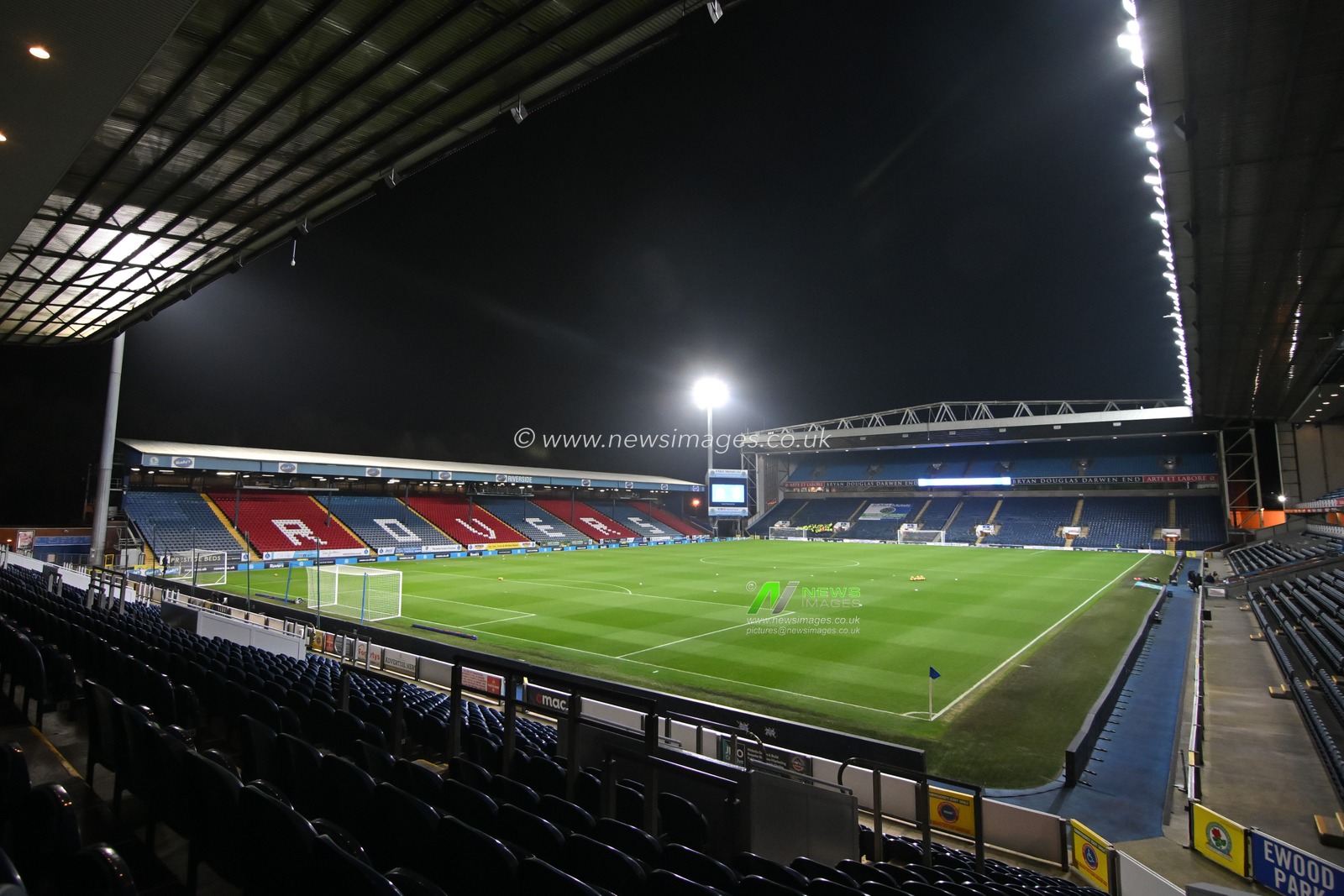 A general view of Ewood Park ahead of the Sky Bet Championship match Blackburn Rovers vs Stoke City at Ewood Park, Blackburn, United Kingdom, 6th November 2024

(Photo by Cody Froggatt/News Images)