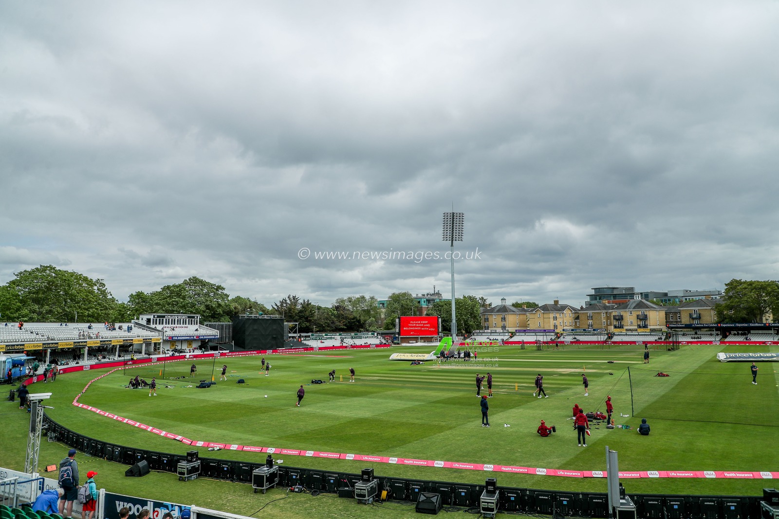 A general view of The Cloud County Ground prior to the 3rd Vitality IT20 Series match England Women vs West Indies Women at The Cloud County Ground, Chelmsford, United Kingdom, 26th May 2025

(Photo by Izzy Poles/News Images)