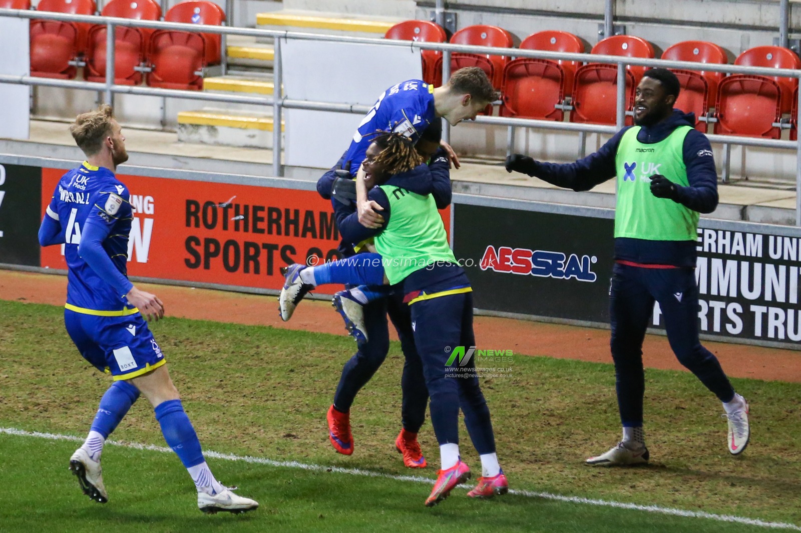 Ryan Yates #22 of Nottingham Forest celebrates his goal to make it 0-1