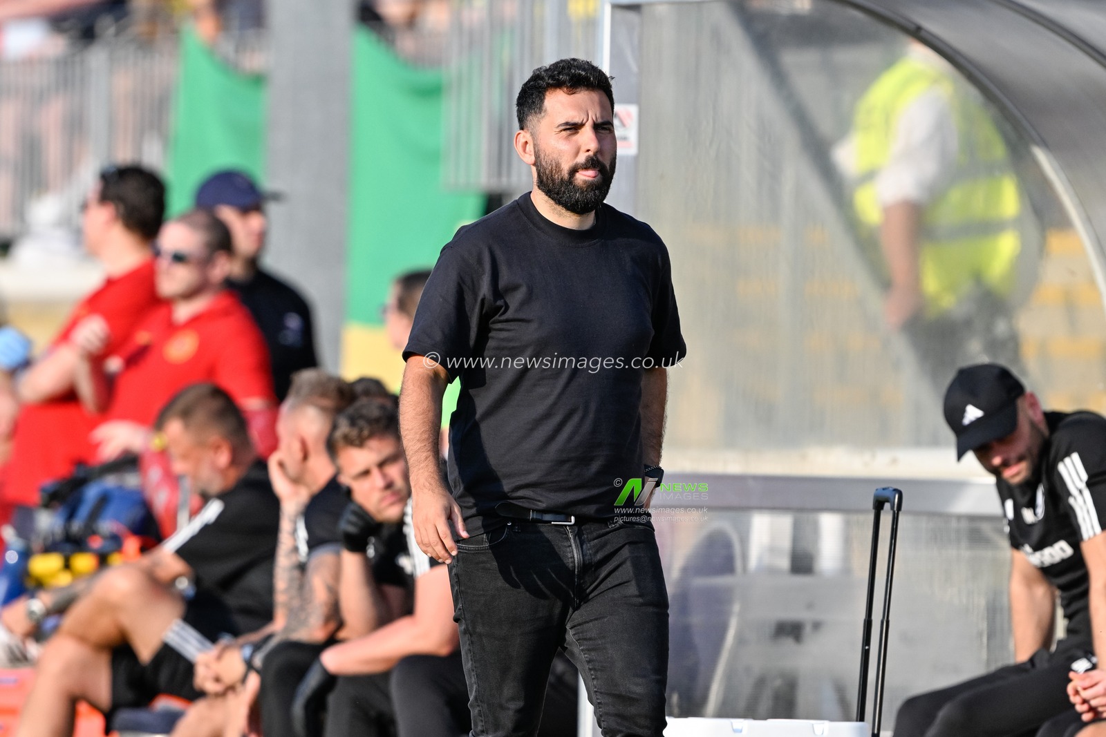 GonÃ§alo Feio Head coach of Legia Warszawa during the UEFA Europa Conference League Second Qualifying Round 2nd leg match Caernarfon Town vs Legia Warsaw at Nantporth, Bangor, United Kingdom, 1st August 2024

(Photo by Cody Froggatt/News Images)