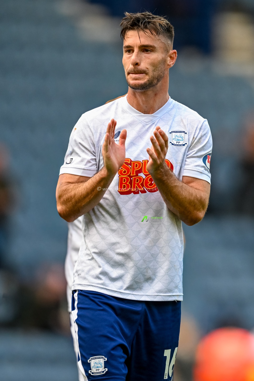Andrew Hughes of Preston North End during the Sky Bet Championship match Preston North End vs Middlesbrough at Deepdale, Preston, United Kingdom, 13th September 2025

(Photo by Adam Gee/News Images)