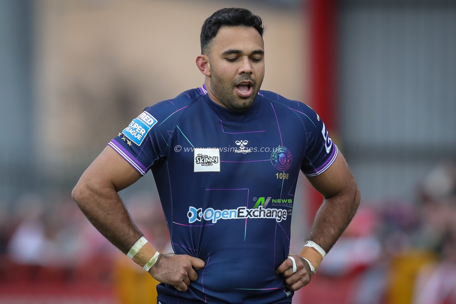 A dejected Bevan French #2 of Wigan Warriors during the Betfred Super League Round 1 match Hull KR vs Wigan Warriors at Sewell Group Craven Park, Kingston upon Hull, United Kingdom, 18th February 2023

(Photo by James Heaton/News Images)