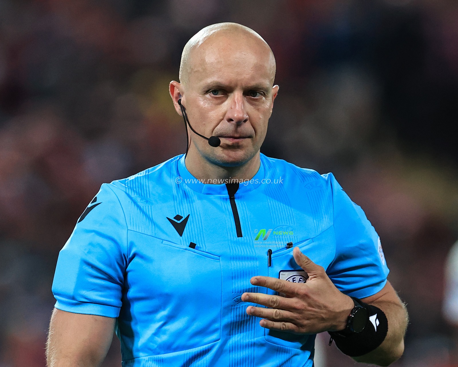 Referee Szymon Marciniak during the game