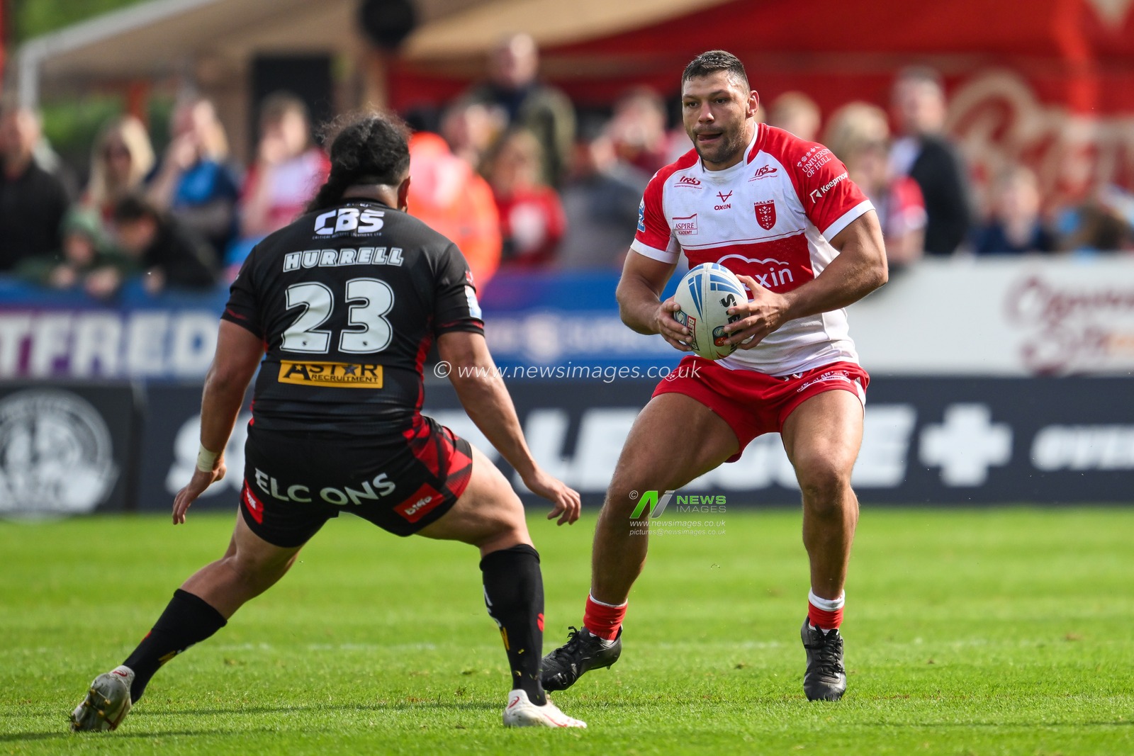 Ryan Hall of Hull KR in action during the Betfred Super League Round 10 match Hull KR vs St Helens at Sewell Group Craven Park, Kingston upon Hull, United Kingdom, 4th May 2024

(Photo by Craig Thomas/News Images)