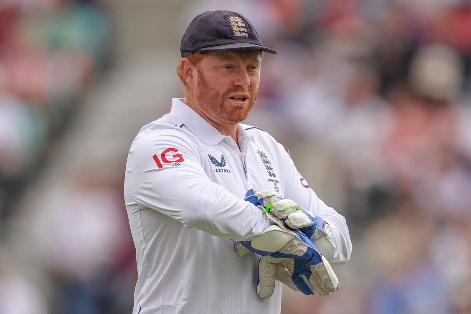 Jonny Bairstow of England during the LV= Insurance Ashes Fifth Test Series Day Four match England vs Australia at The Kia Oval, London, United Kingdom, 30th July 2023

(Photo by Mark Cosgrove/News Images)