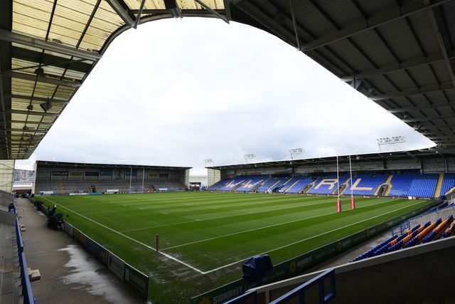 General view inside the stadium prior to the Betfred Super League play-off Eliminator 2 Warrington Wolves v St Helens at Halliwell Jones Stadium, Warrington, United Kingdom, 28th September 2024

(Photo by Ben Roberts/News Images)