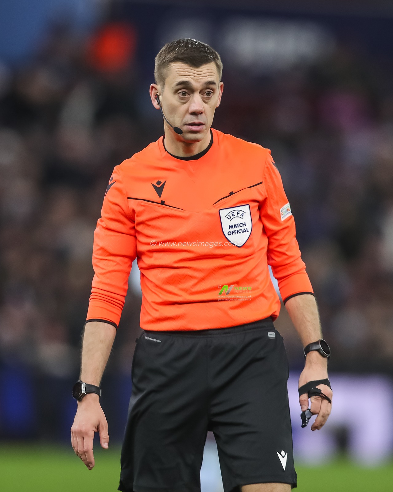 Referee ClÃ©ment Turpin during the UEFA Champions League Matchday 8 of 8 Aston Villa vs Celtic at Villa Park, Birmingham, United Kingdom, 29th January 2025

(Photo by Gareth Evans/News Images)