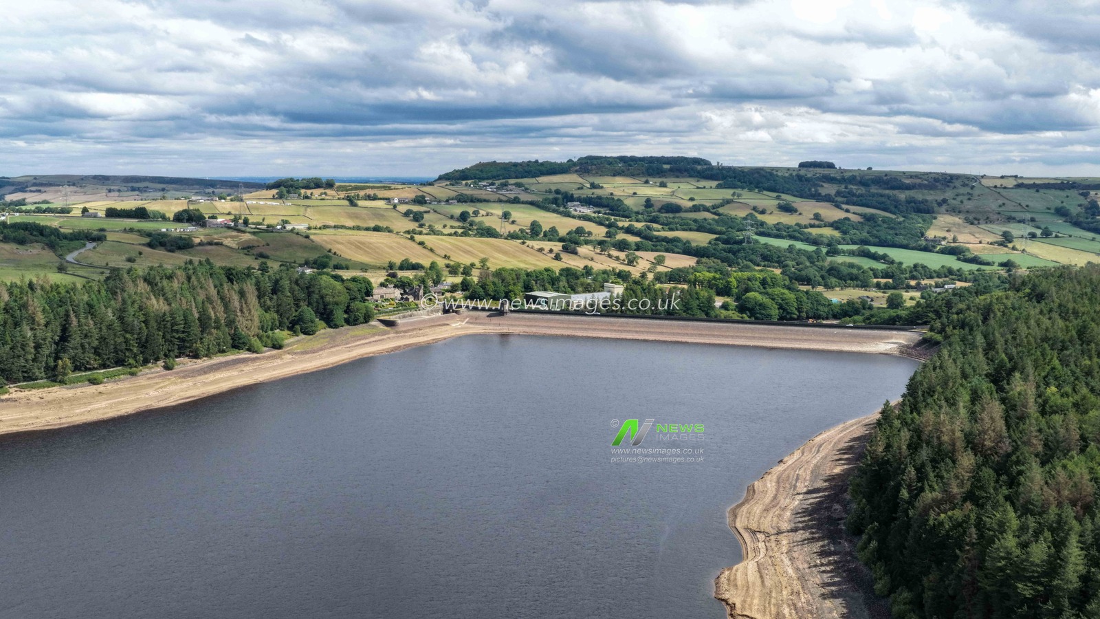 Water levels at Langsett Reservoir which is run by Yorkshire Water are at a all time low as the summer drought continues at Langsett Reservoir, Barnsley, United Kingdom, 18th July 2025

(Photo by Mark Cosgrove/News Images)