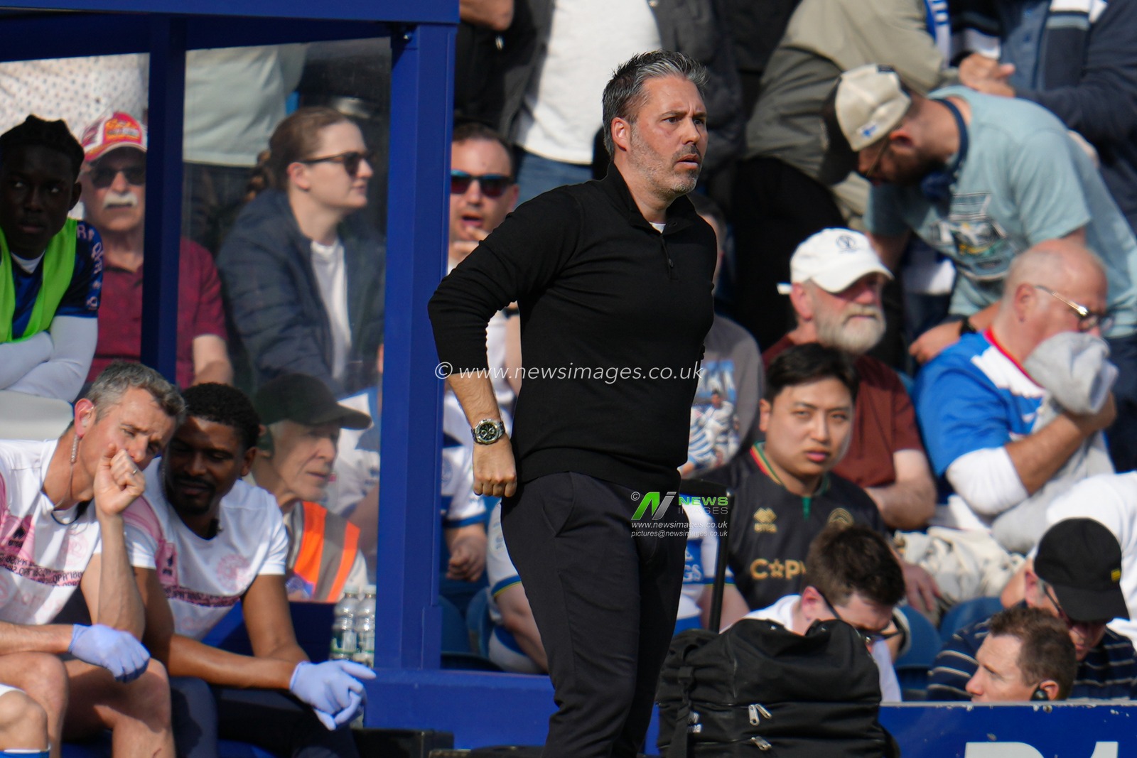 MartÃ­ Cifuentes manager of Queens Park Rangers during the Sky Bet Championship match Queens Park Rangers vs Bristol City at Kiyan Prince Foundation Stadium, London, United Kingdom, 12th April 2025

(Photo by Harvey Murphy/News Images)