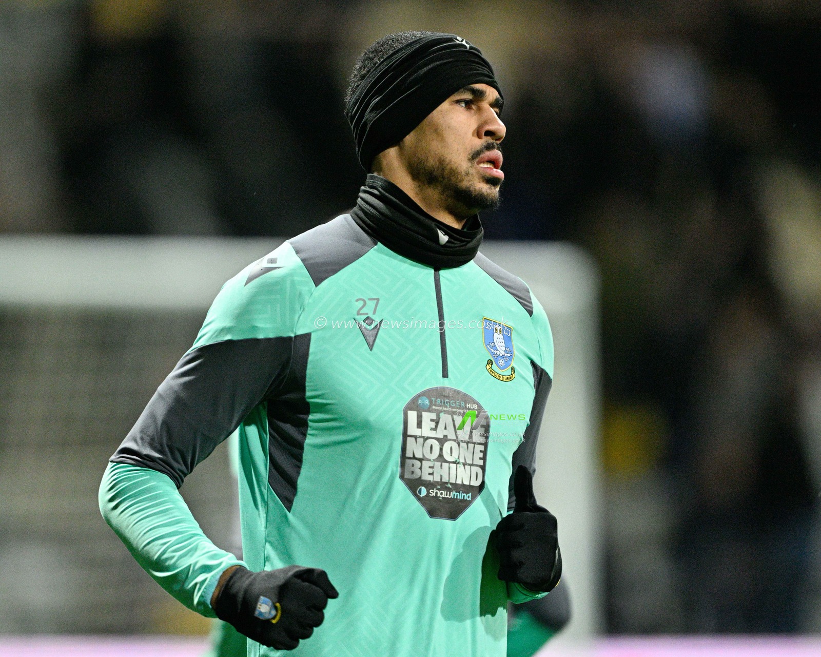 Ashley Fletcher #27 of Sheffield Wednesday warms up ahead of the match, during the Sky Bet Championship match Preston North End vs Sheffield Wednesday at Deepdale, Preston, United Kingdom, 29th December 2023

(Photo by Cody Froggatt/News Images)