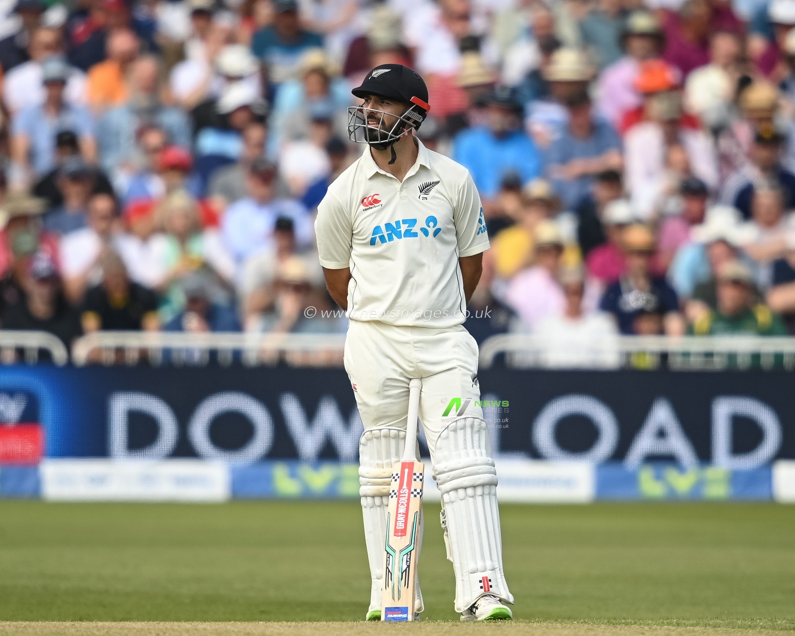 Daryl Mitchell of New Zealand during day 2 of the 2nd Test between the New Zealand Blackcaps and England at Trent Bridge Cricket Ground, Nottingham, England on Saturday 11 June 2022.