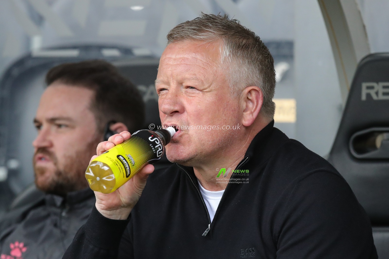 Chris Wilder manager of Watford takes a drink during the Sky Bet Championship match Hull City vs Watford at MKM Stadium, Hull, United Kingdom, 22nd April 2023

(Photo by James Heaton/News Images)