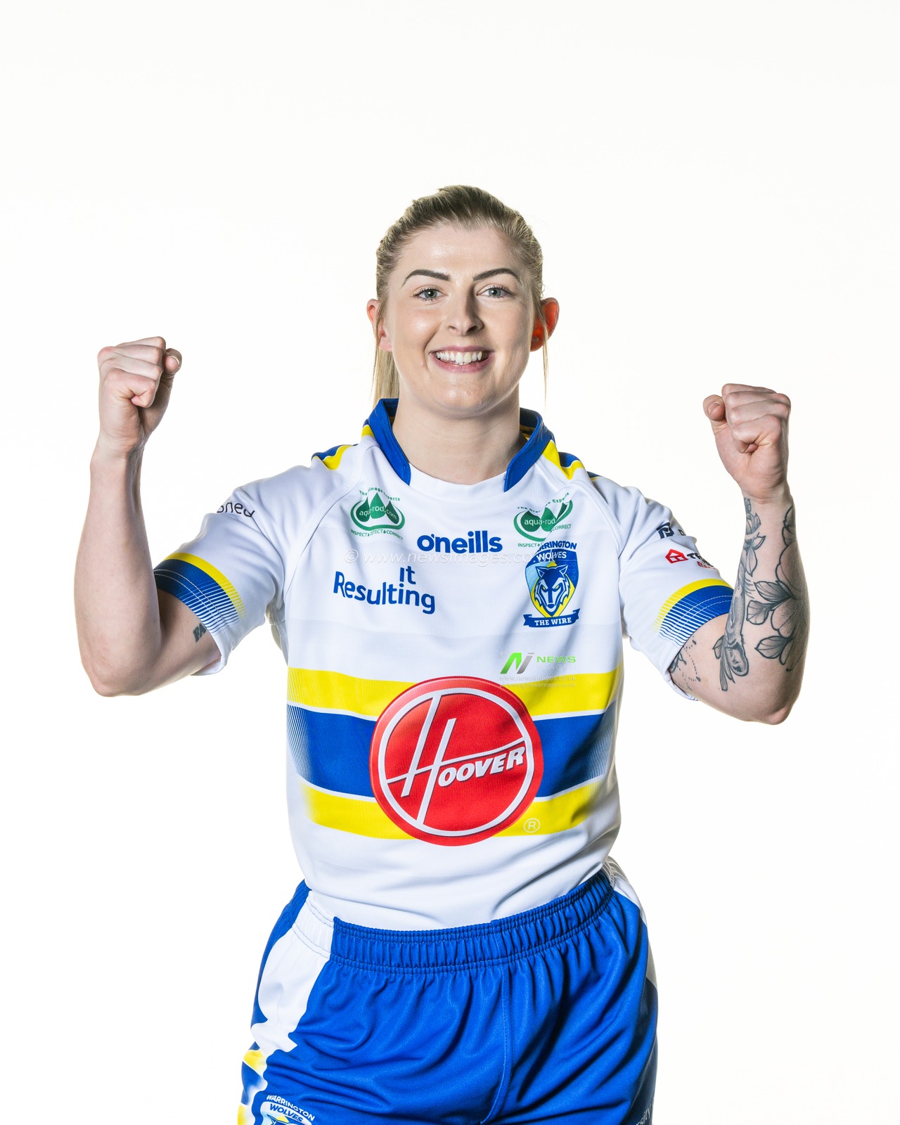 Warrington Wolves women's headshot at Training facility, University of Chesterâ€™s Warrington campus, 31st March 2023

(Photo by Craig Thomas/News Images)