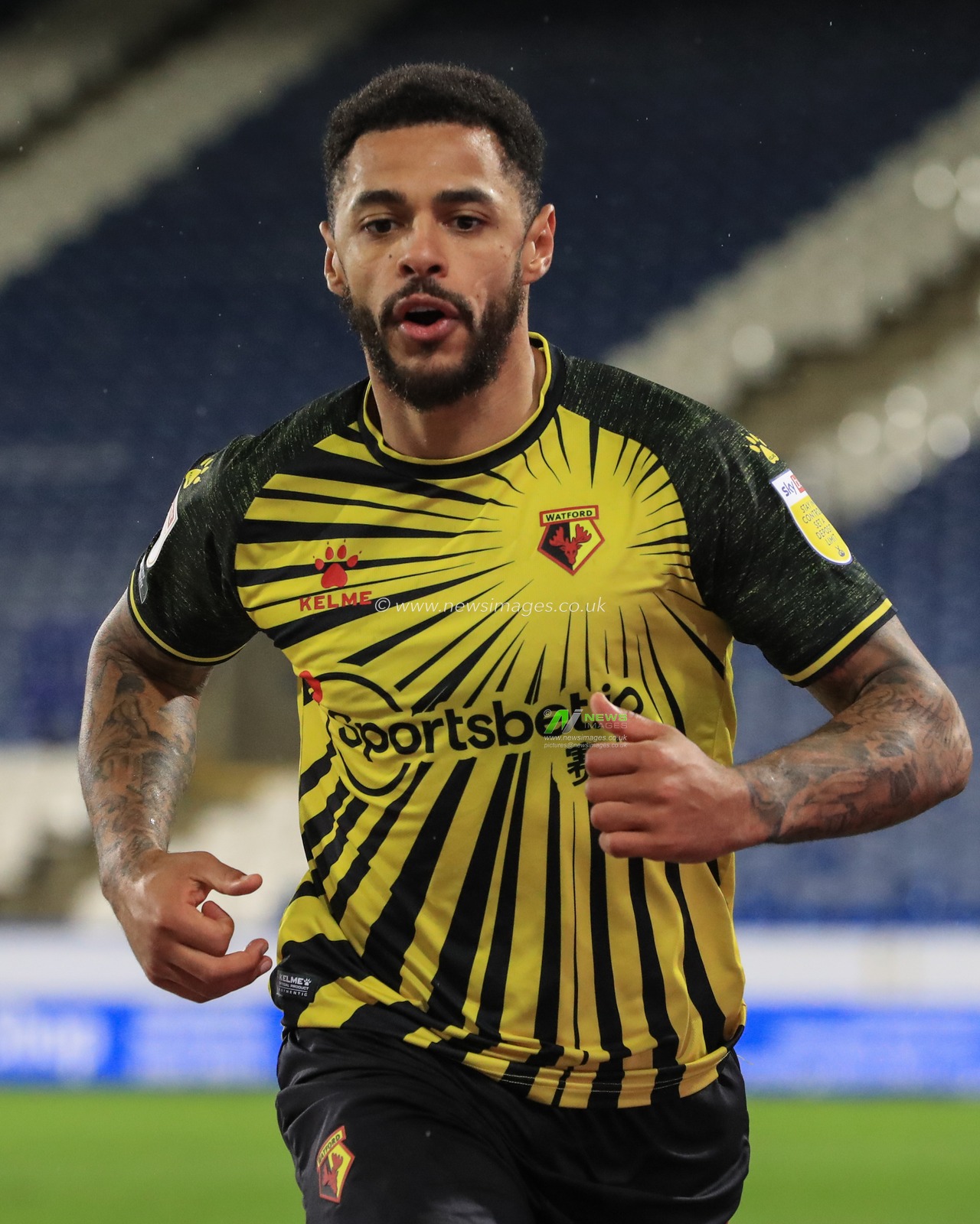 Andre Gray #18 of Watford during the game