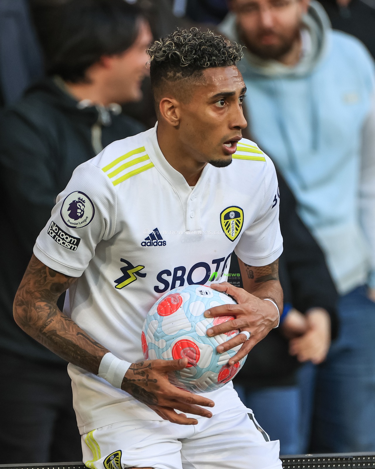 Raphinha #10 of Leeds United during the game