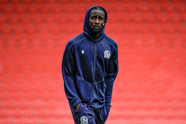 Moussa Baradji of Blackburn Rovers inspects the pitch prior to kick off during the Sky Bet Championship match Stoke City vs Blackburn Rovers at Bet365 Stadium, Stoke On Trent, United Kingdom on 11 April 2026

(Photo by Maynard Manyowa/News Images)
