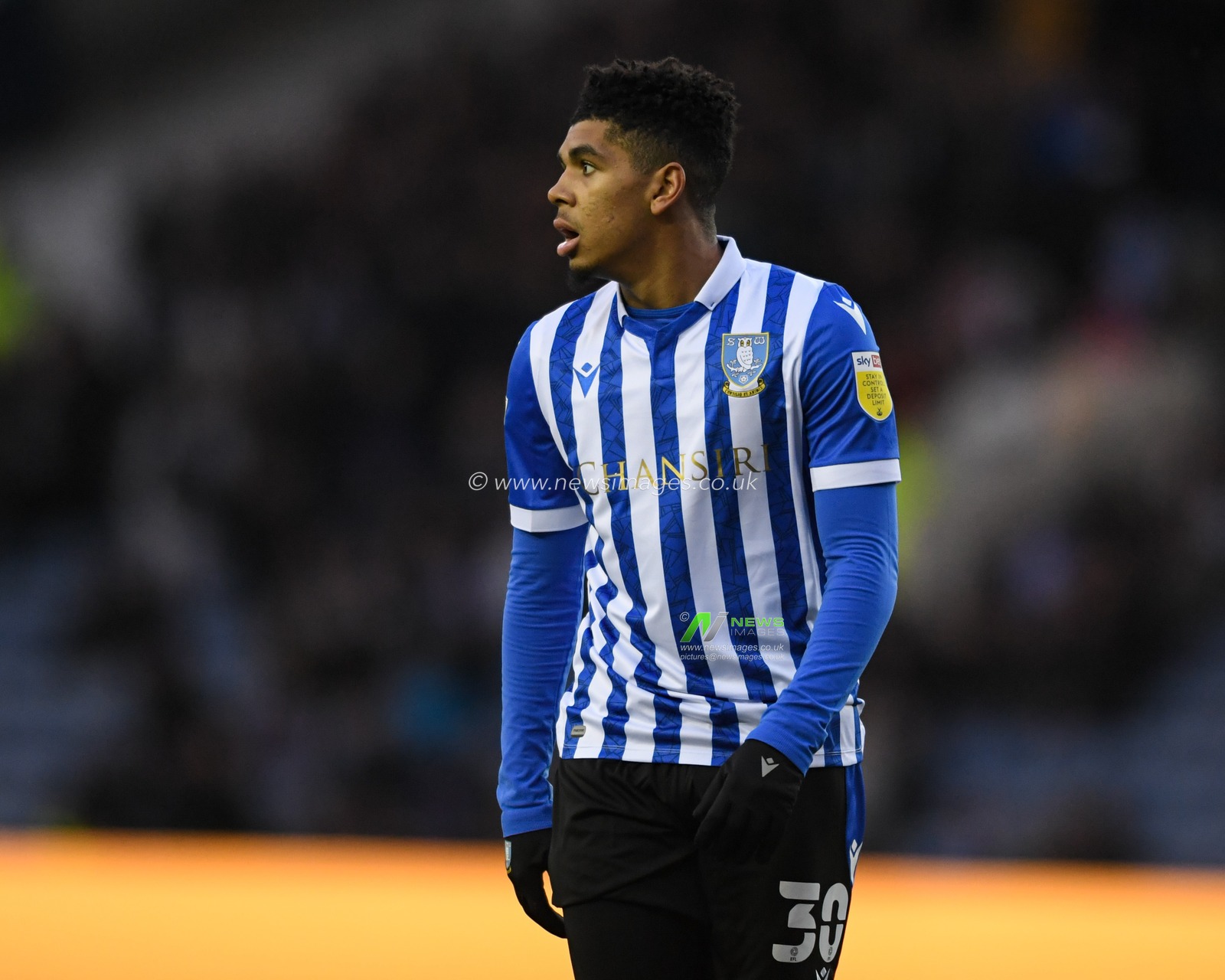 Tyreece John-Jules #30 of Sheffield Wednesday in action during the game
