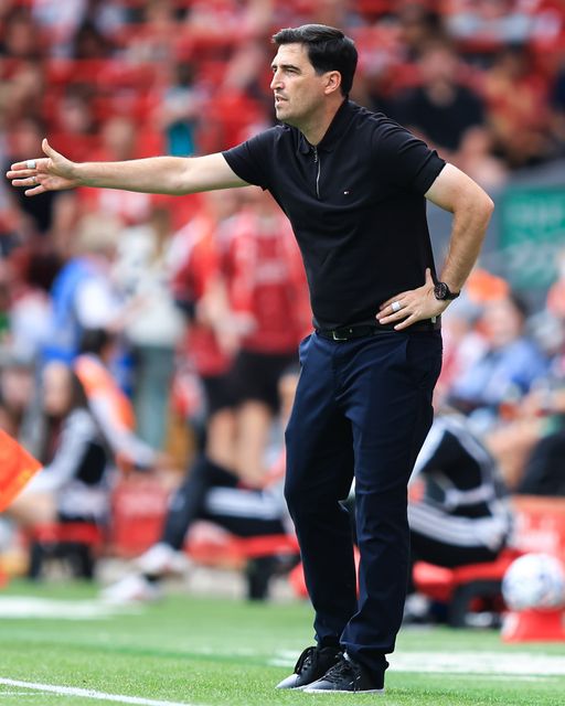 Liverpool manager Andoni Iraola during the pre-season friendly match Liverpool vs Monaco at Anfield, Liverpool, United Kingdom on 09 August 2026

(Photo by Jorge Horsted/News Images)