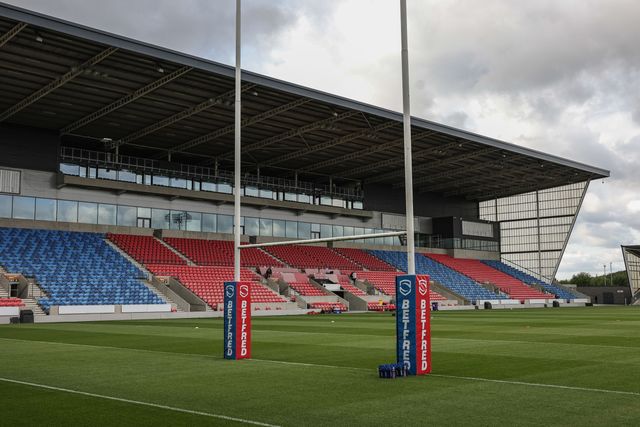 A general view of the Salford Community Stadium during the Betfred Super League Round 20 Salford Red Devils vs Hull KR at Salford Community Stadium, Eccles, United Kingdom, 31st July 2025

(Photo by Mark Cosgrove/News Images)