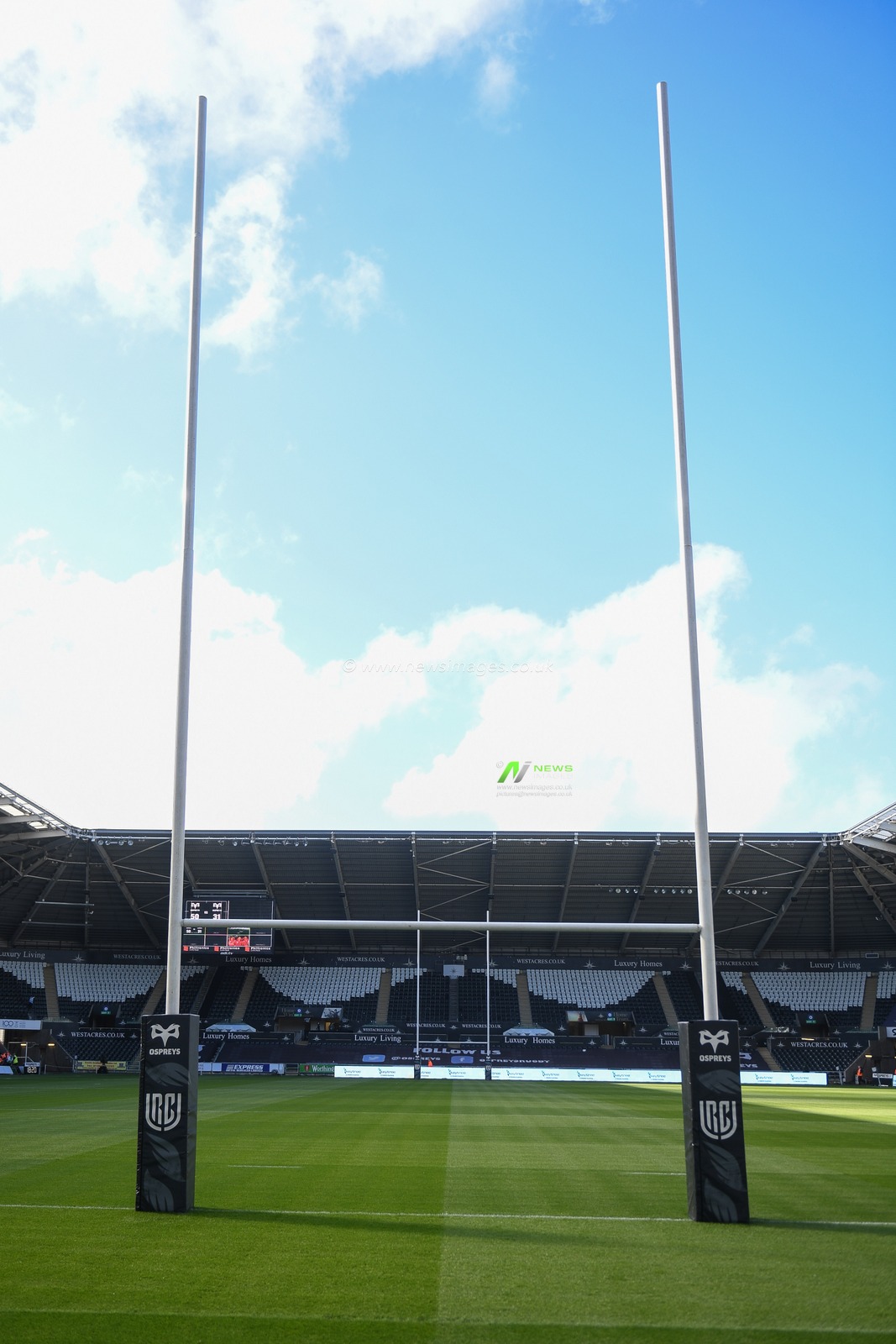 General view of Swansea.com Stadium, Home of Ospreys Rugby,