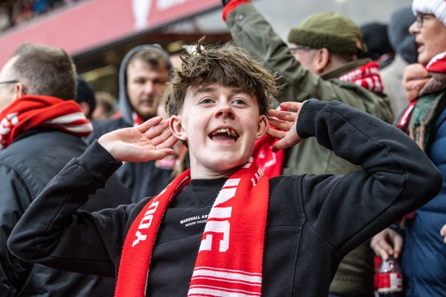 Nottingham Forest fans during the Premier League match Nottingham Forest vs Fulham at City Ground, Nottingham, United Kingdom on 15 March 2026

(Photo by Alfie Cosgrove/News Images)