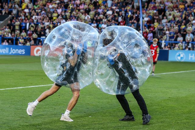 Warrington Wolves half time game during the Betfred Super League round 15 match Warrington Wolves vs Leeds Rhinos at The Halliwell Jones Stadium, Warrington, United Kingdom on 18 June 2026

(Photo by Alfie Cosgrove/News Images)
