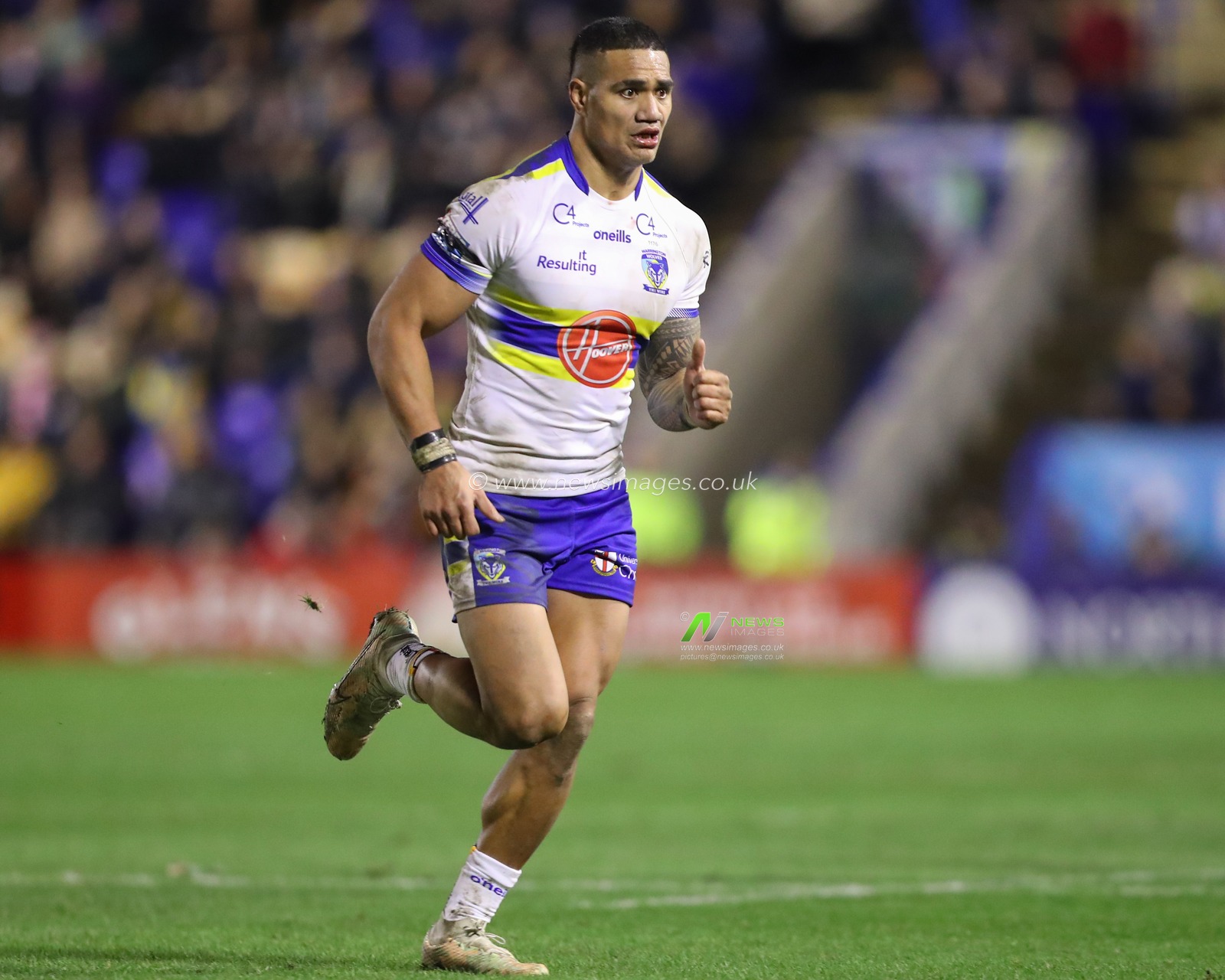 Pete Mataâ€™utia #3 of Warrington Wolves during the Betfred Super League Round 1 match Warrington Wolves vs Leeds Rhinos at Halliwell Jones Stadium, Warrington, United Kingdom, 16th February 2023

(Photo by Gareth Evans/News Images)