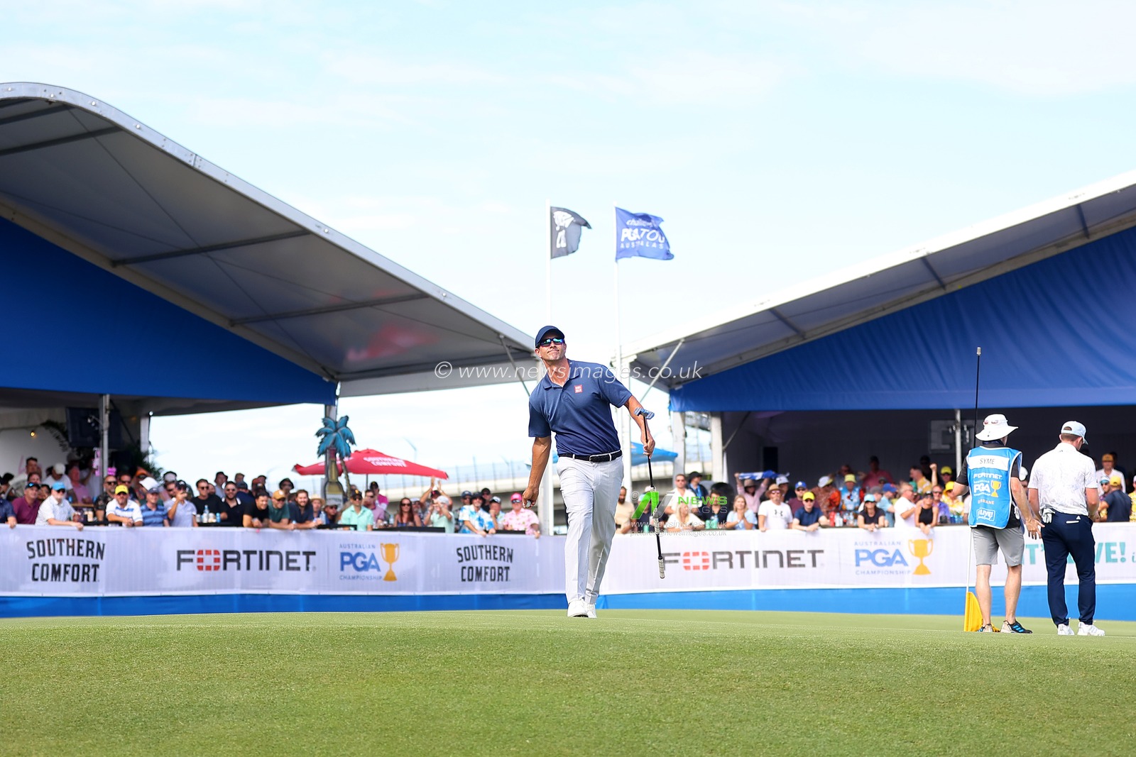 Adam Scott of Australia is seen during the Fortinet Australian PGA Championship at Royal Queensland Golf Club, Brisbane, Australia, 26th November 2023

(Photo by Patrick Hoelscher/News Images)