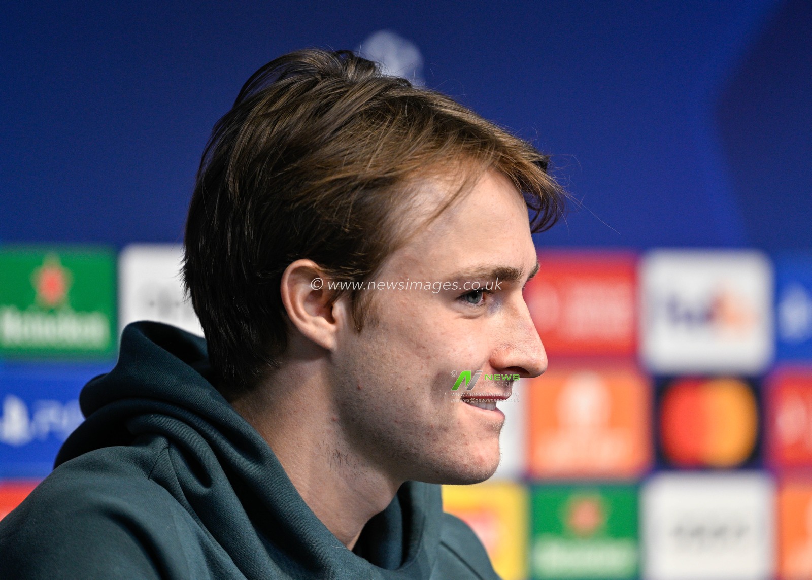 William Clem of F.C. Copenhagen, during the F.C. Copenhagen Champions League press Conference at Etihad Campus, Manchester, United Kingdom, 5th March 2024

(Photo by Cody Froggatt/News Images)