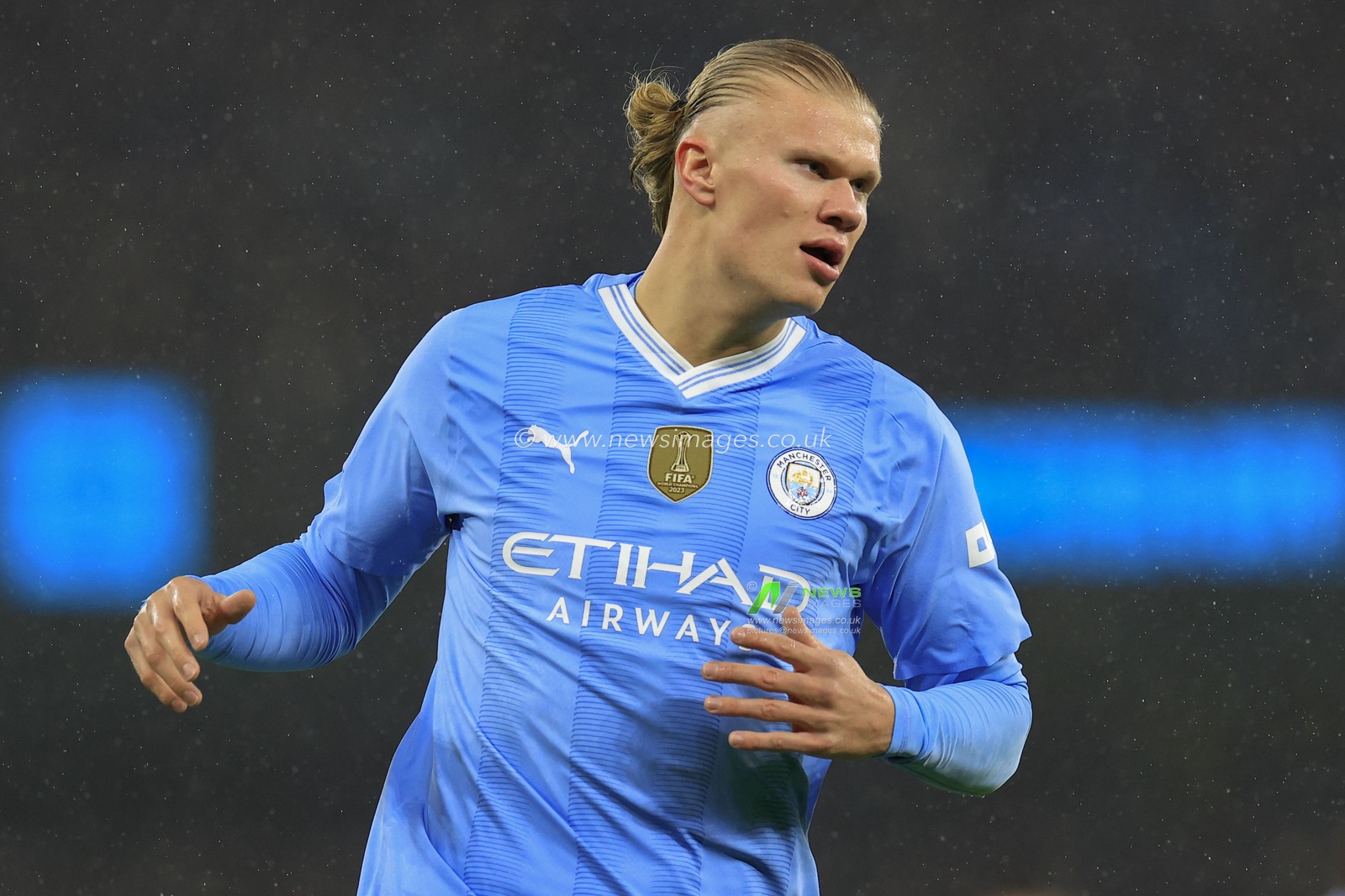 Erling Haaland of Manchester City during the Premier League match Manchester City vs Chelsea at Etihad Stadium, Manchester, United Kingdom, 17th February 2024

(Photo by Conor Molloy/News Images)