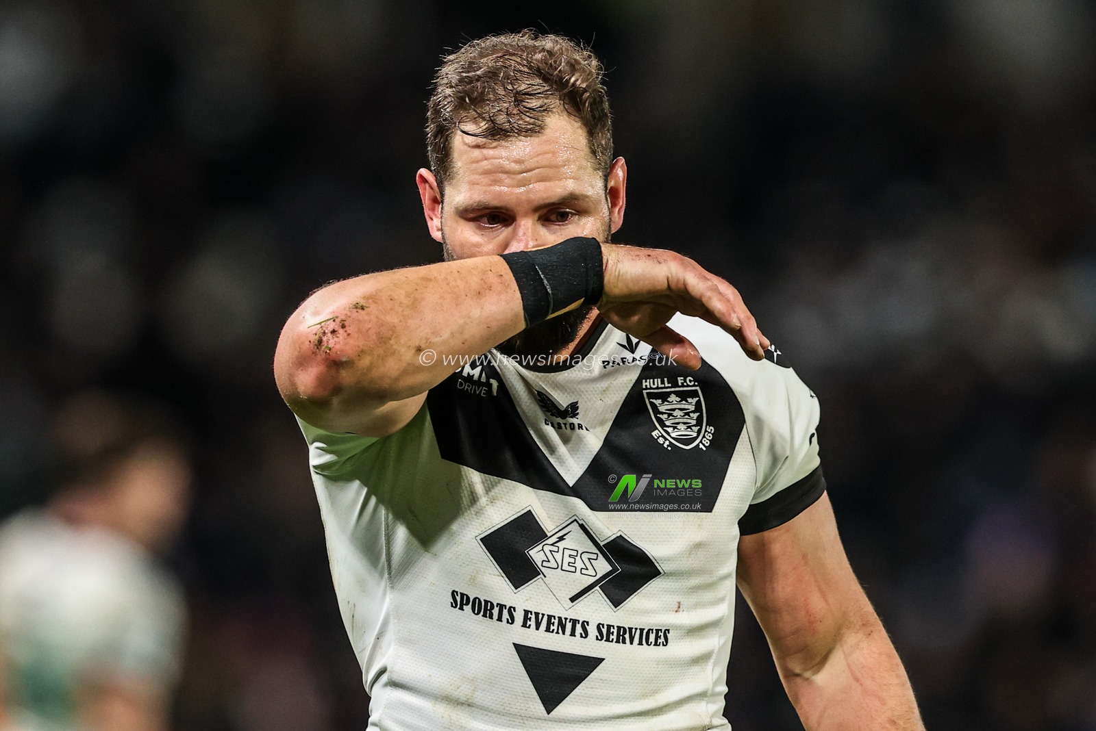 Aidan Sezer of Hull FC during the Betfred Super League round 1 match Hull FC vs Bradford Bulls at MKM Stadium, Hull, United Kingdom on 14 February 2026

(Photo by Alfie Cosgrove/News Images)