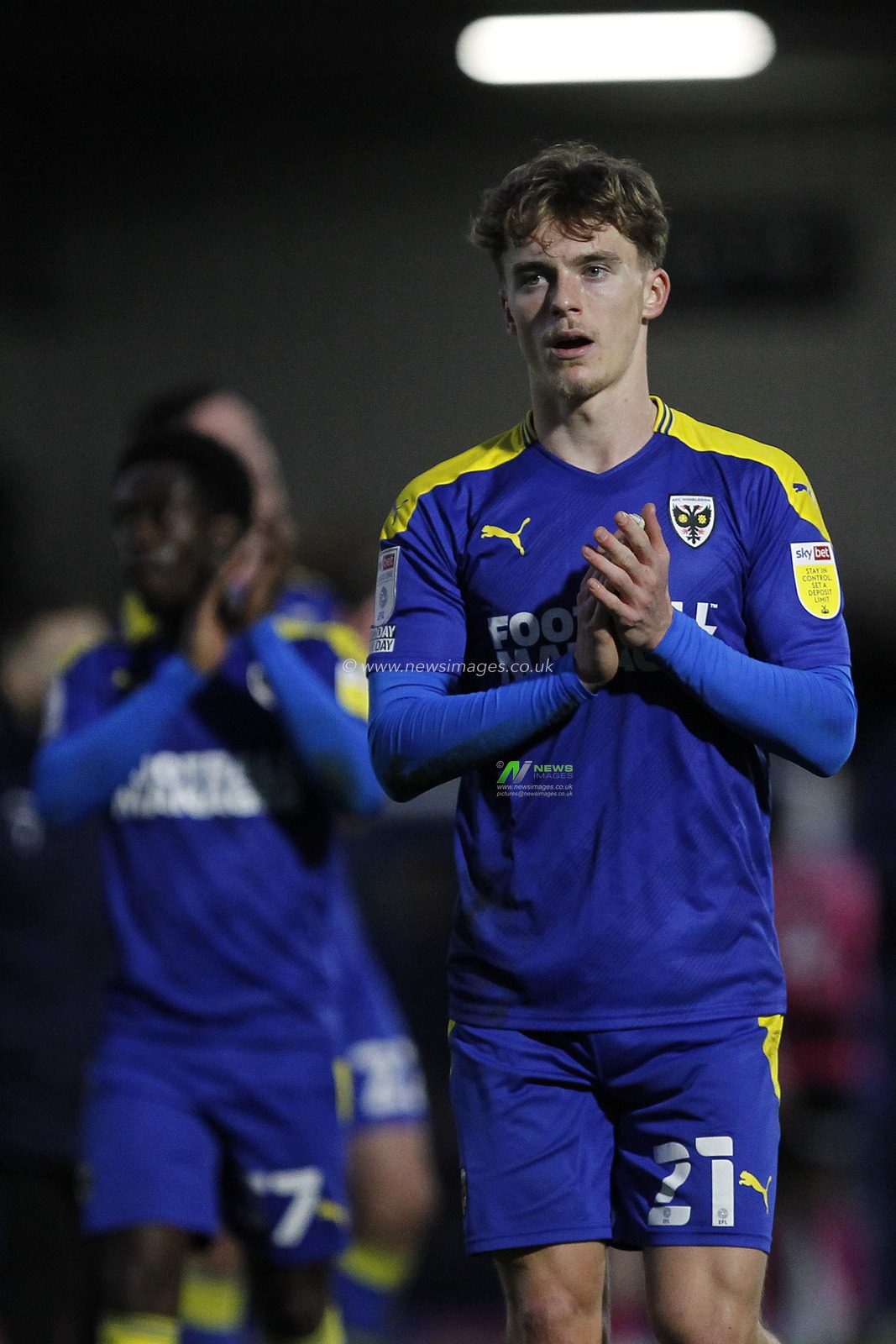 Luke McCormick #21 of AFC Wimbledon