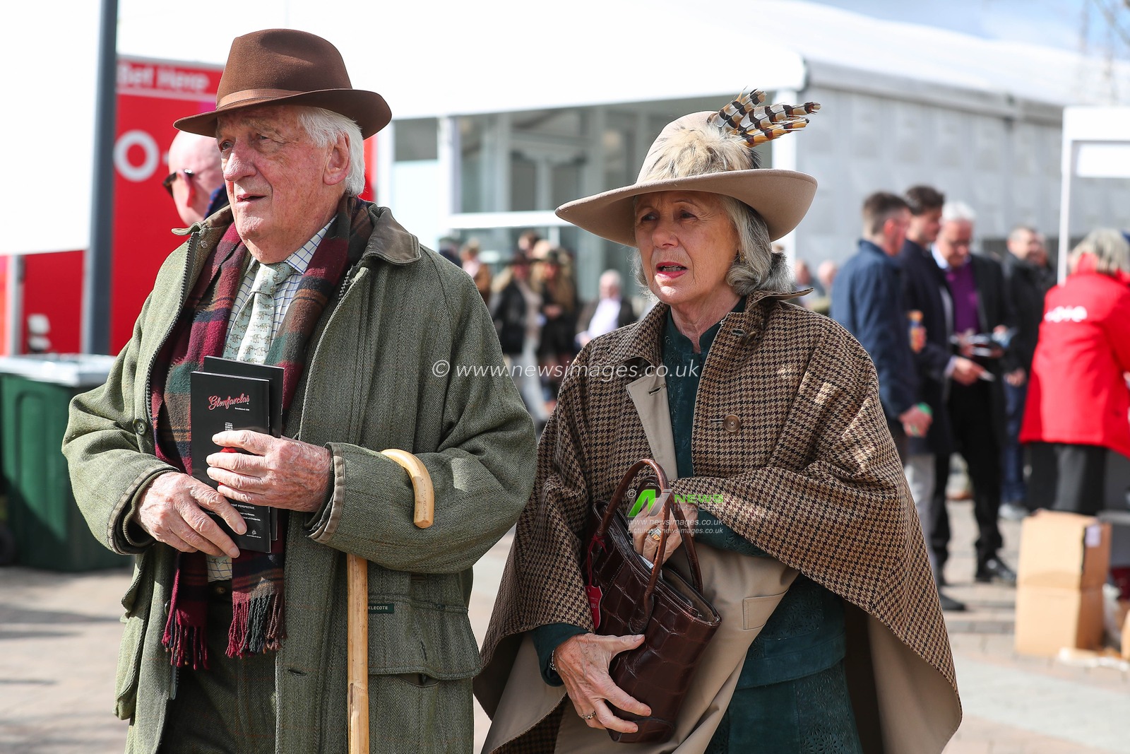 racegoers begin to arrive at the Cheltenham Festival 2025 Style Wednesday at Cheltenham Racecourse, Cheltenham, United Kingdom, 12th March 2025

(Photo by Gareth Evans/News Images)