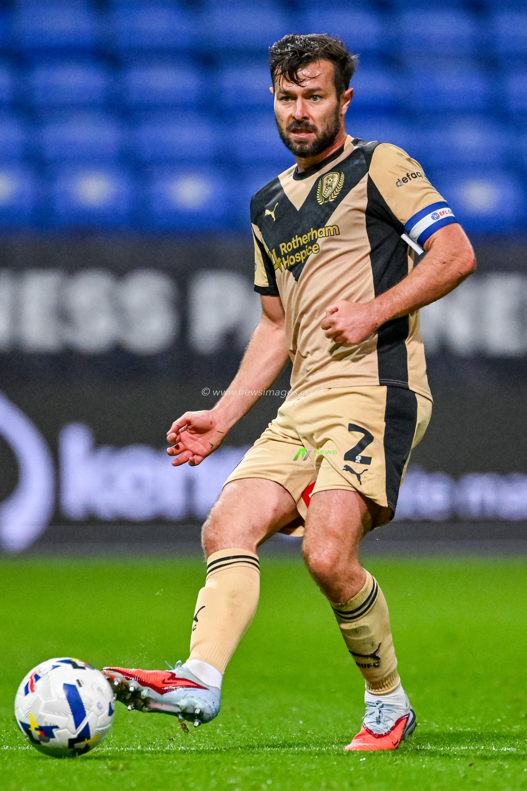Joe Rafferty of Rotherham United during the The Vertu Trophy match Bolton Wanderers vs Rotherham United at Toughsheet Community Stadium, Bolton, United Kingdom, 2nd September 2025

(Photo by Adam Gee/News Images)