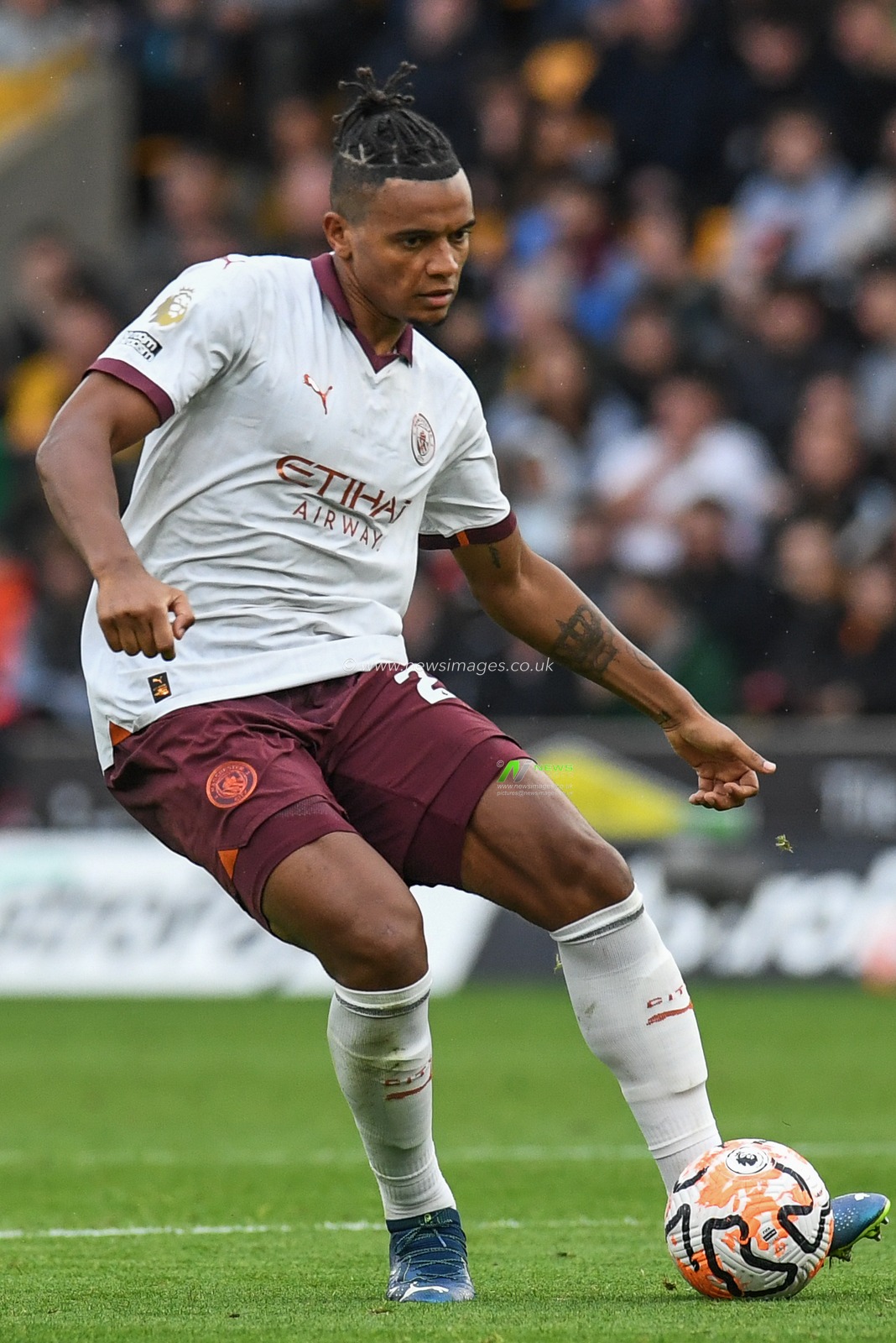 Manuel Akanji #25 of Manchester City during the Premier League match Wolverhampton Wanderers vs Manchester City at Molineux, Wolverhampton, United Kingdom, 30th September 2023

(Photo by Mike Jones/News Images)